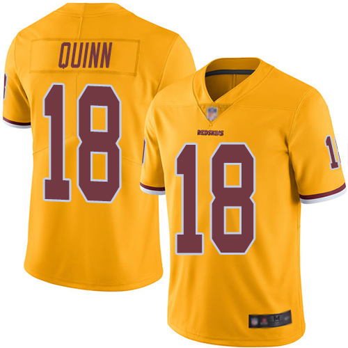 Washington Redskins Limited Gold Men Trey Quinn Jersey NFL Football 18 Rush Vapor Untouchable